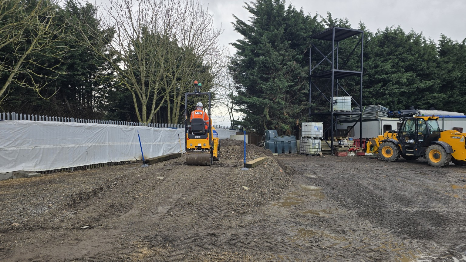 Safe plant training under controlled site conditions